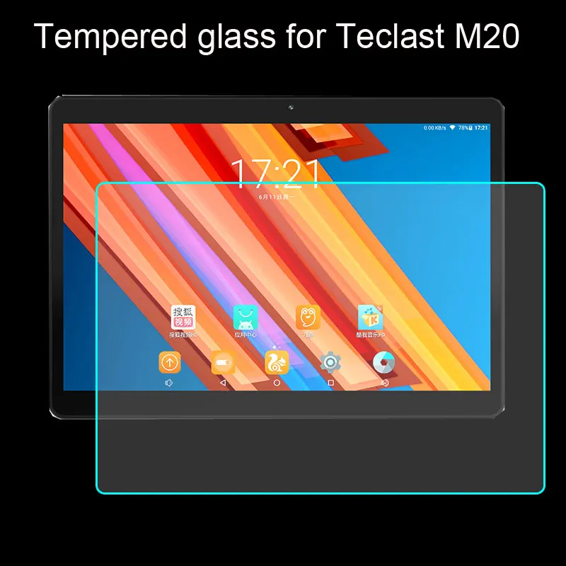 Myslc твердость поверхности 9H Закаленное стекло пленка для Teclast M20 Dual 4G LTE Android 8 0 MT6797