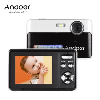 

Andoer Portable Mini Digital Camera 24 Megapixels High Definition 2.4 Inch IPS 3X Digital Zoom Face Detection for Recording
