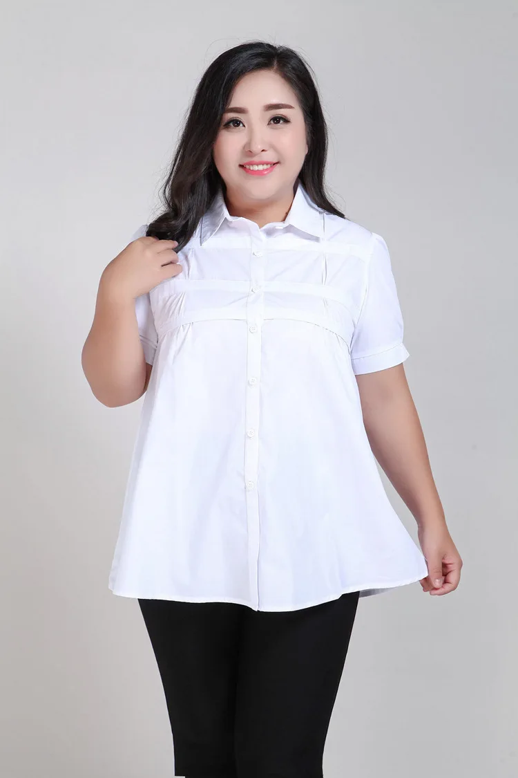 9XL 8XL 7XL 6XL 5XL blusa social feminina женские блузки Осенняя рабочая одежда хлопковые Блузки Топы Строгая рубашка большого размера M286