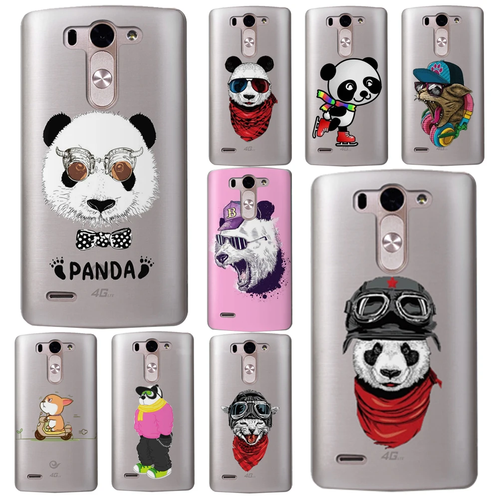 

Panda kitten DC Case For LG G4 G5 G6 Q8 Q6 K8 K7 K10 2017 X Power2 3 V30 X Screen Soft TPU Silicone Back Coque Protective Cover
