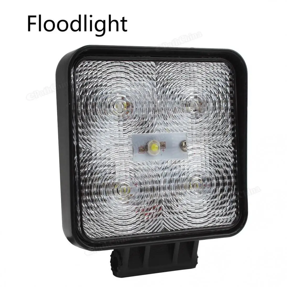 4 Inch 12V/24V 15W 1000LM Waterproof Square LED Work Light for Motorcycle / Tractor / Boat / 4WD Offroad / SUV / ATV