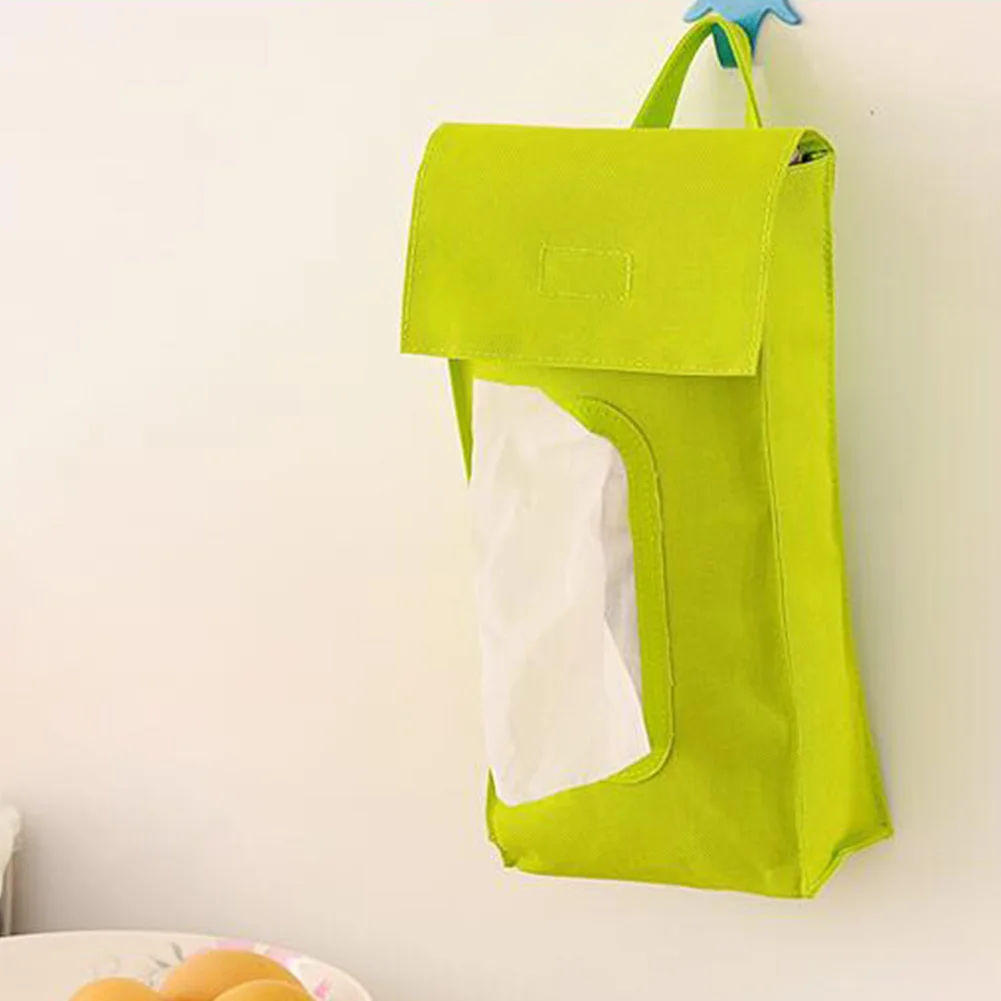 Автомобильный подвесной держатель для салфеток, экономит пространство, ткань Оксфорд, бумажный мешочек для дома, кухни, тканевый чехол, водонепроницаемый контейнер для защиты коробки