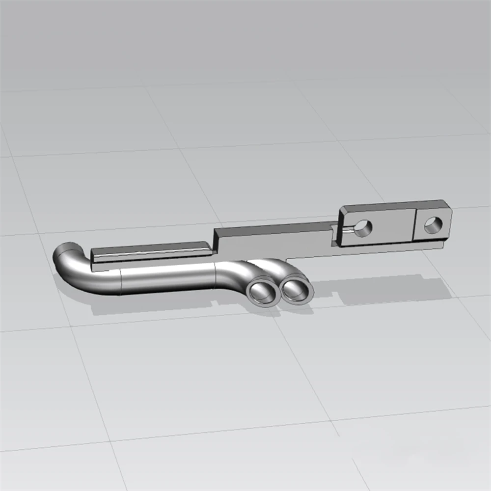 Неокрашенная пластиковая выхлопная труба для 1/14 Rc грузовика Tamiya Scania R470 R620 56323 6X4