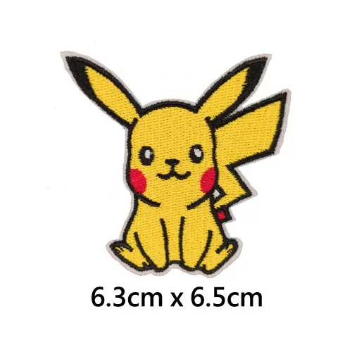 Покемон мультфильм Пикачу eevee вышитый Железный на патч, игра Характер Куртка Жан рюкзак жакет DIY аксессуары для одежды - Цвет: 02