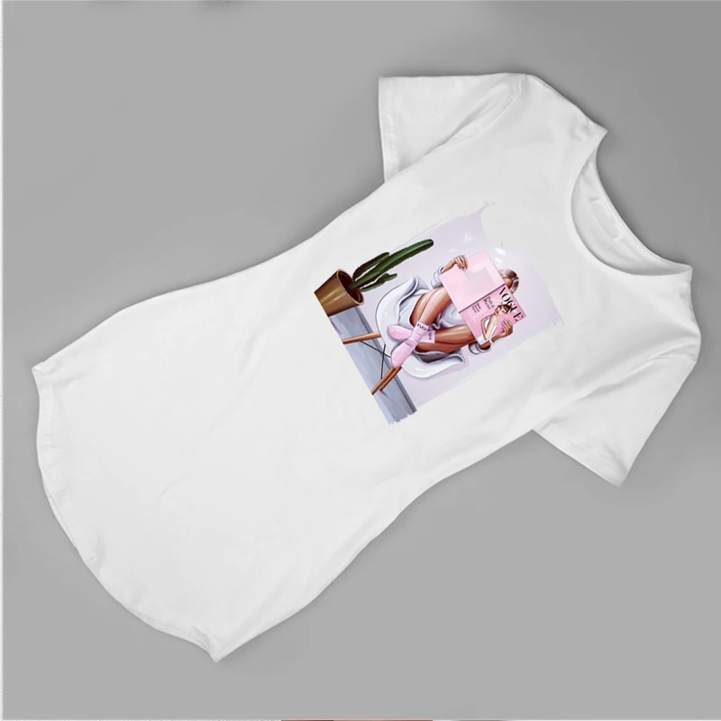 Новое модное женское платье 2019 летнее сексуальное платье-футболка с круглым