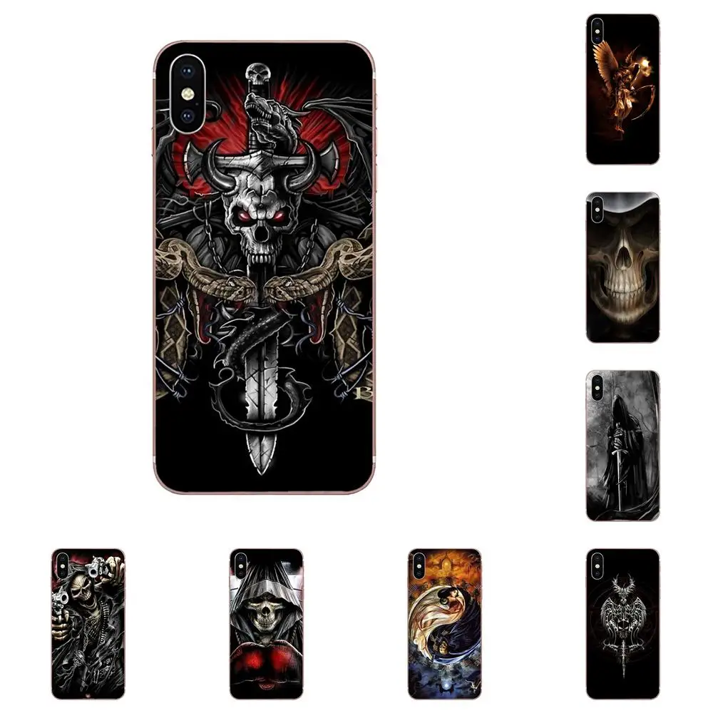 

Gothic Grim Reaper TPU Pattern Case Cover For Xiaomi Redmi Note 2 3 3S 4 4A 4X 5 5A 6 6A Pro Plus