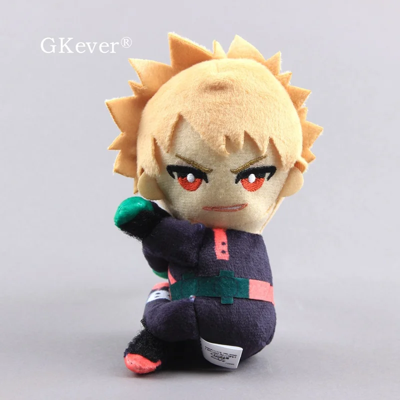Мой герой Bakugou Academy маленький талисман Kawaii милые мягкие игрушки Midoriya izku 14 см милый плюшевый кулон сумка аксессуар - Цвет: Bakugou Katsuki