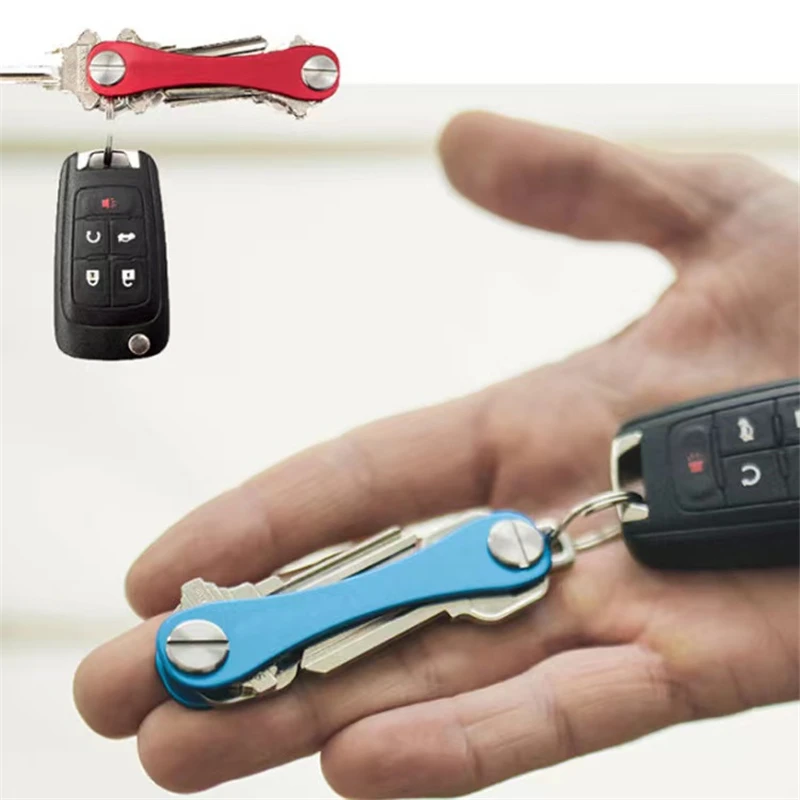 Smart key chain Mini Keychain Compact Key Decorative Holder Clip Home Storage Metal key Clip Aluminum Organizer Keychain Outdoor