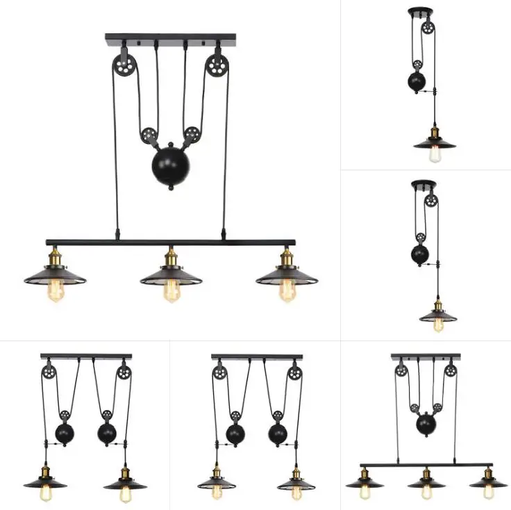 Индивидуальная креативная подвесная ретро-лампа в стиле индастриал с линзами