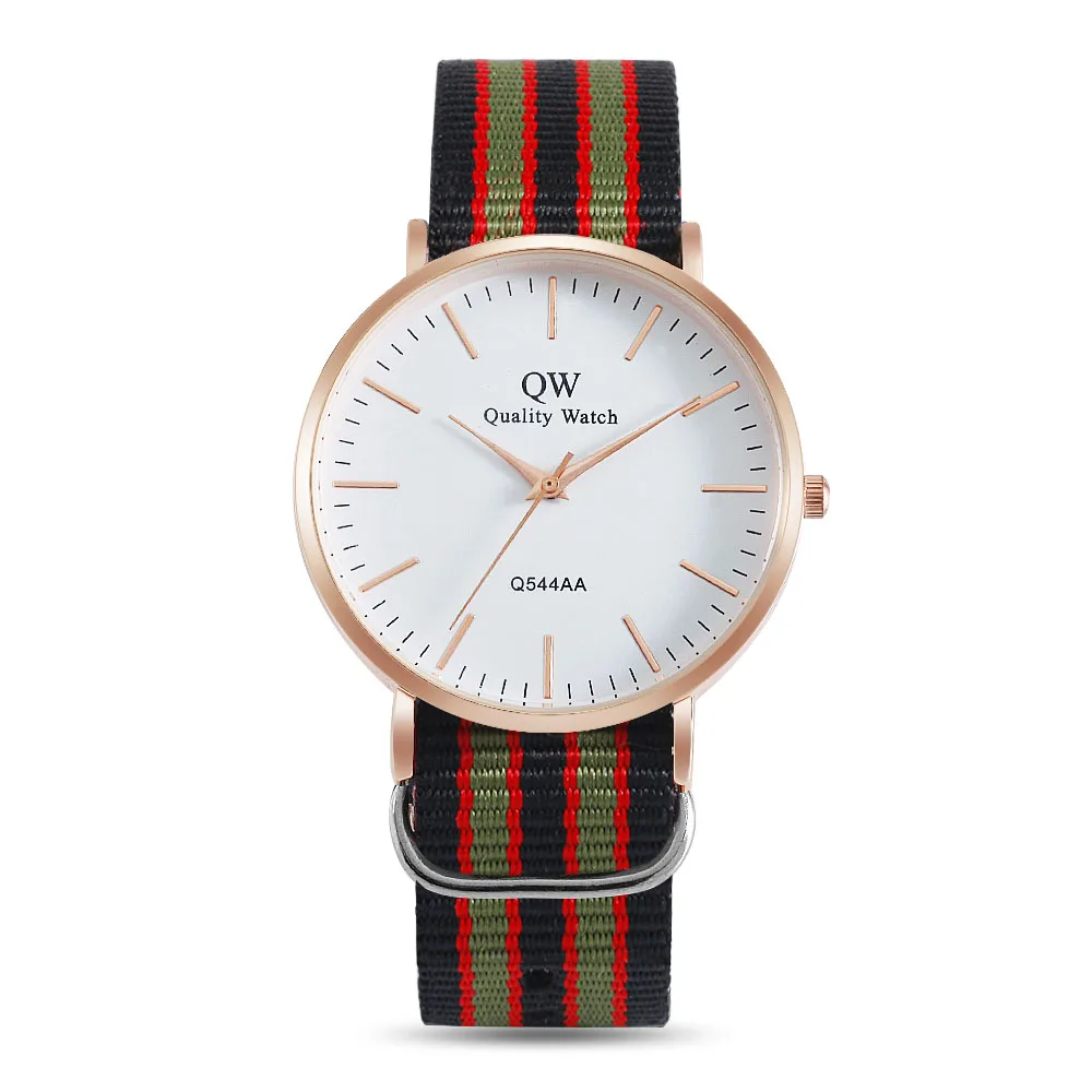 rose gold 3 watch QW спортивные Relojes минималистичный британский стиль нейлоновый ремешок наручные часы Пользовательский логотип часы женские кварцевые роскошные OEM часы - Цвет: rose gold 3 watch