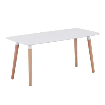 

GOLDFAN Modern Rectangle Wood Coffee Table Side Tea Table for Living Room Office Furniture