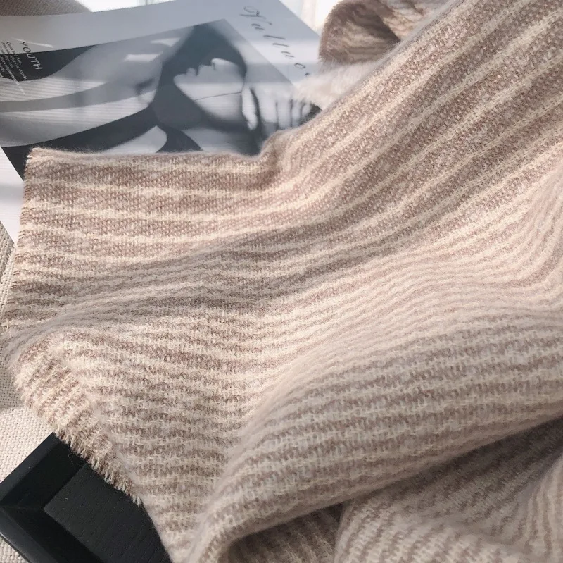 KYQIAO echarpe hiver femme толстый зимний шарф женский осенний японский стиль длинный мягкий теплый шарф, Пашмина, шаль