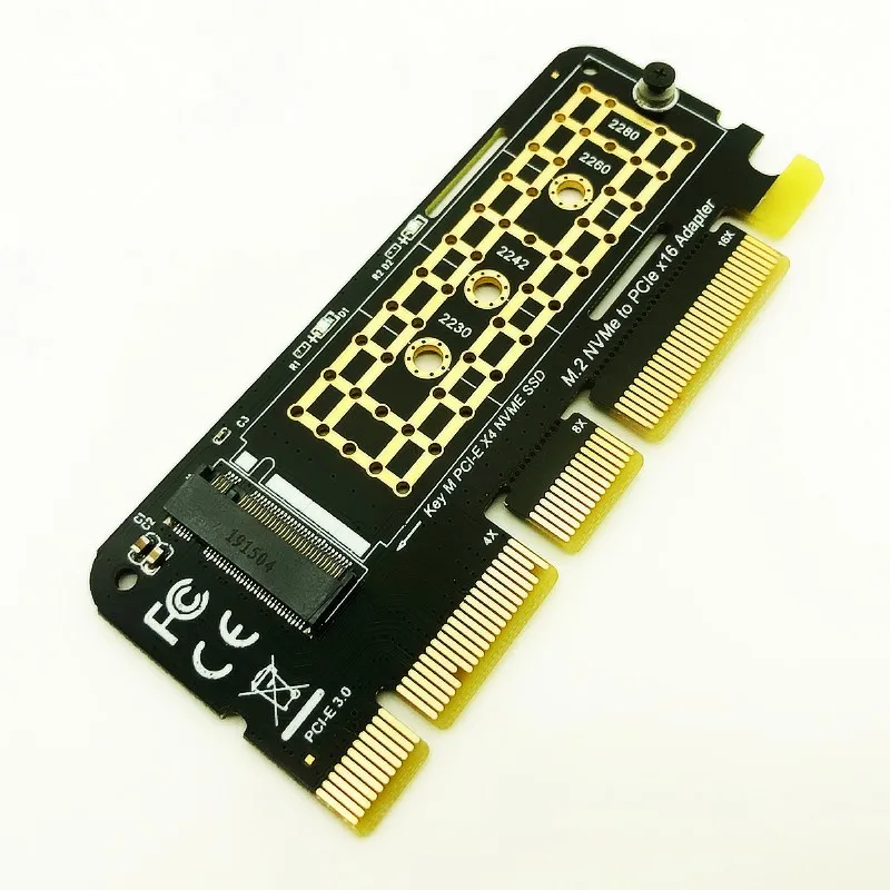 5 шт. M.2 NVME адаптер M.2 M2 NVME PCIE to M2 адаптер PCI Express X16 X8 X4 Raiser SSD M.2 PCI-E карта расширения для 2230-2280 SSD