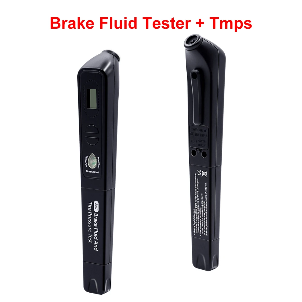 

Brake Fluid Tester &Tire pressure 2in1 Auto Tester car brake fluid tester car diagnostic For DOT3/DOT4 car tester Free Shipping