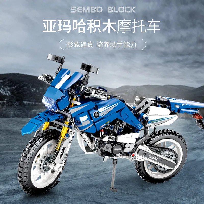

LegoEDS Technic YAMAHA WR250 off-road Motorcycle Set Educational Toys For Children Model Kit Building Blocks Bricks Model Gifts