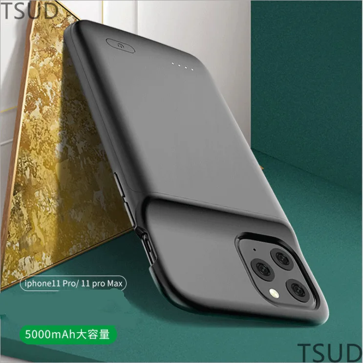 4800 мАч Внешнее Беспроводное зарядное устройство для iphone 11 Pro Ультра тонкий мягкий переносной аккумулятор для iphone 11 Pro 2 в 1
