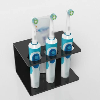 

Acrylic Toothbrush Holder Electric Toothpaste Bathroom White/Black 1 pcs