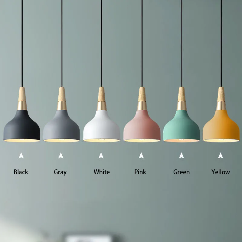 

Nordic Maccaron LED chandelier modern minimalist bar bedroom bedside living room chandelier