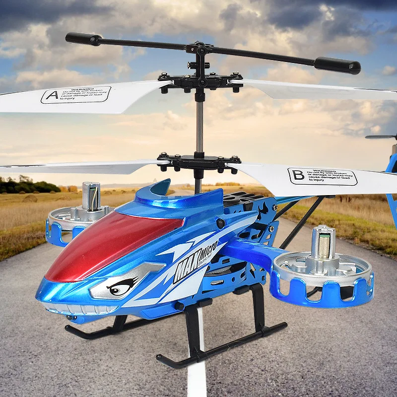 

Children Drop-resistant Alloy Electric Light Rechargeable Remote Control Aircraft 4.5 Channel Avatar Side Flight Helicopter Toy
