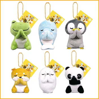 

Panda Wishing Doll Koi Doll Mini Pendant Penguin Toy Bag Blessing Plush Bag Keychain