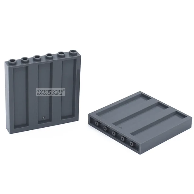 Marumine 23405 Panel 1x6x5 Corrugated Plate 30PCS Model Kit Container Car Building Bricks Children City Construction Blocks Toys 3