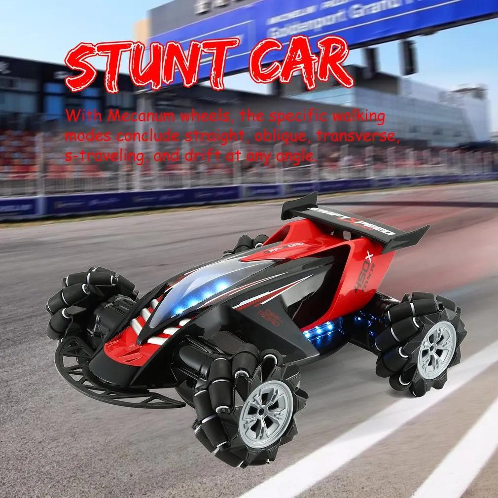 Z108 2,4 GHz 1/10 RC автомобиль Дрифт 360 градусов спиннинг трюк 20 км/ч Mecanum Omni колесо внедорожный автомобиль со светом и музыкой