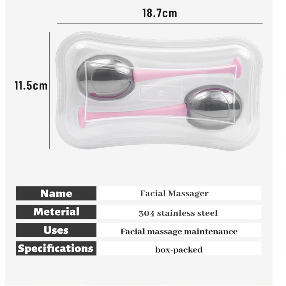 Facial Ice Globes Stainless Steel Cooling Cryo Facial Spa Globes For Anti Aging Face Eye Massager Skin Care Tool For Beauty Care 6