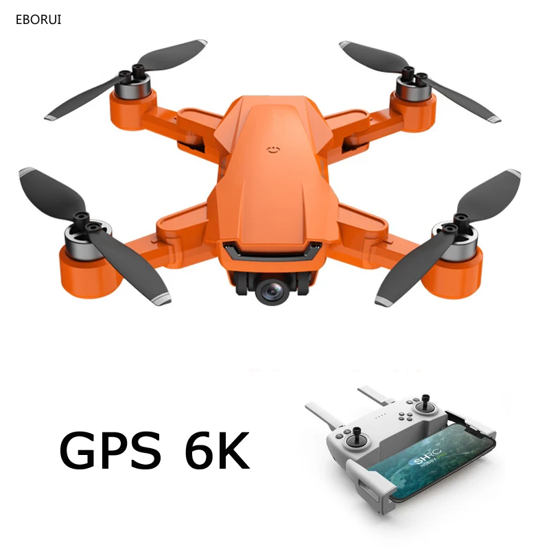 EBORUI H3GPS Foldable GPS RC Drone 5G WiFi FPV 6K HD Camera Brushless Motor GPS Positioning RC Drone Quadcopter RTF