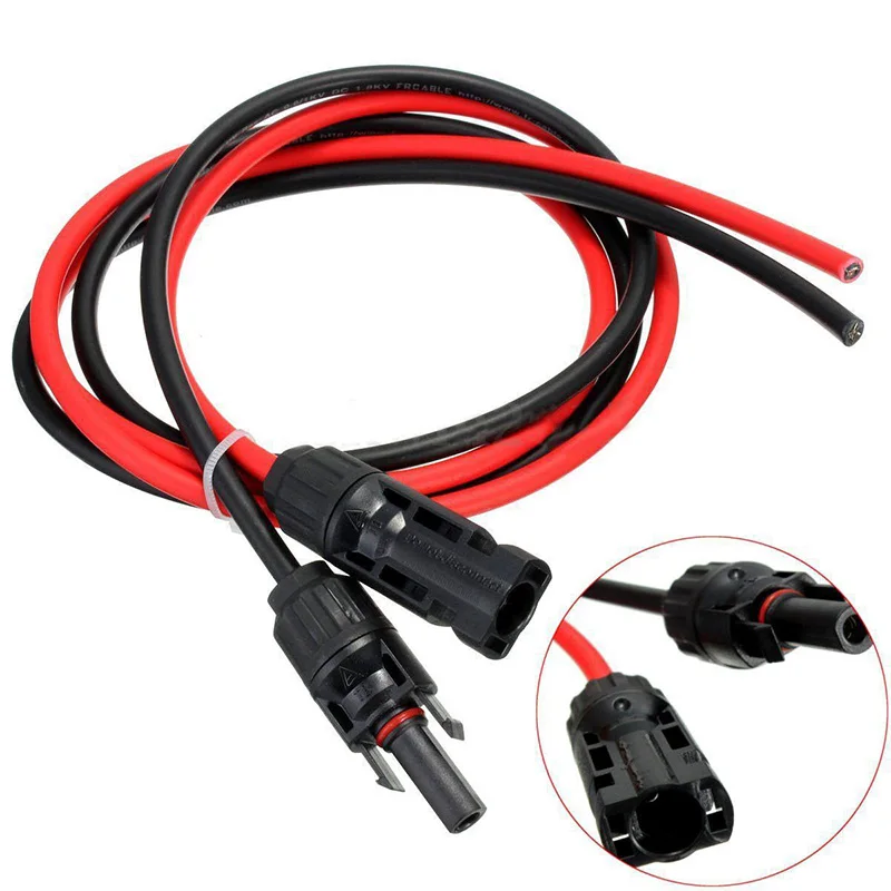 DC 1000V 30A соединительные кабели панели солнечных батарей PV провода мужские и