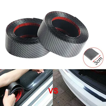 

1M*3CM Car Carbon Fiber Rubber Edge Guard Strip Door Sill Protector Accessory Anti-scratch Scratch-proof Universal 2020 New