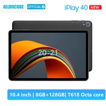 ALLDOCUBE – tablette PC de 10.4 pouces iPlay 40, Android 10 Octa Core, 8 go 128 go, double carte Sim, 2K IPS, Unisoc T618, 6000mAh, BT5.0