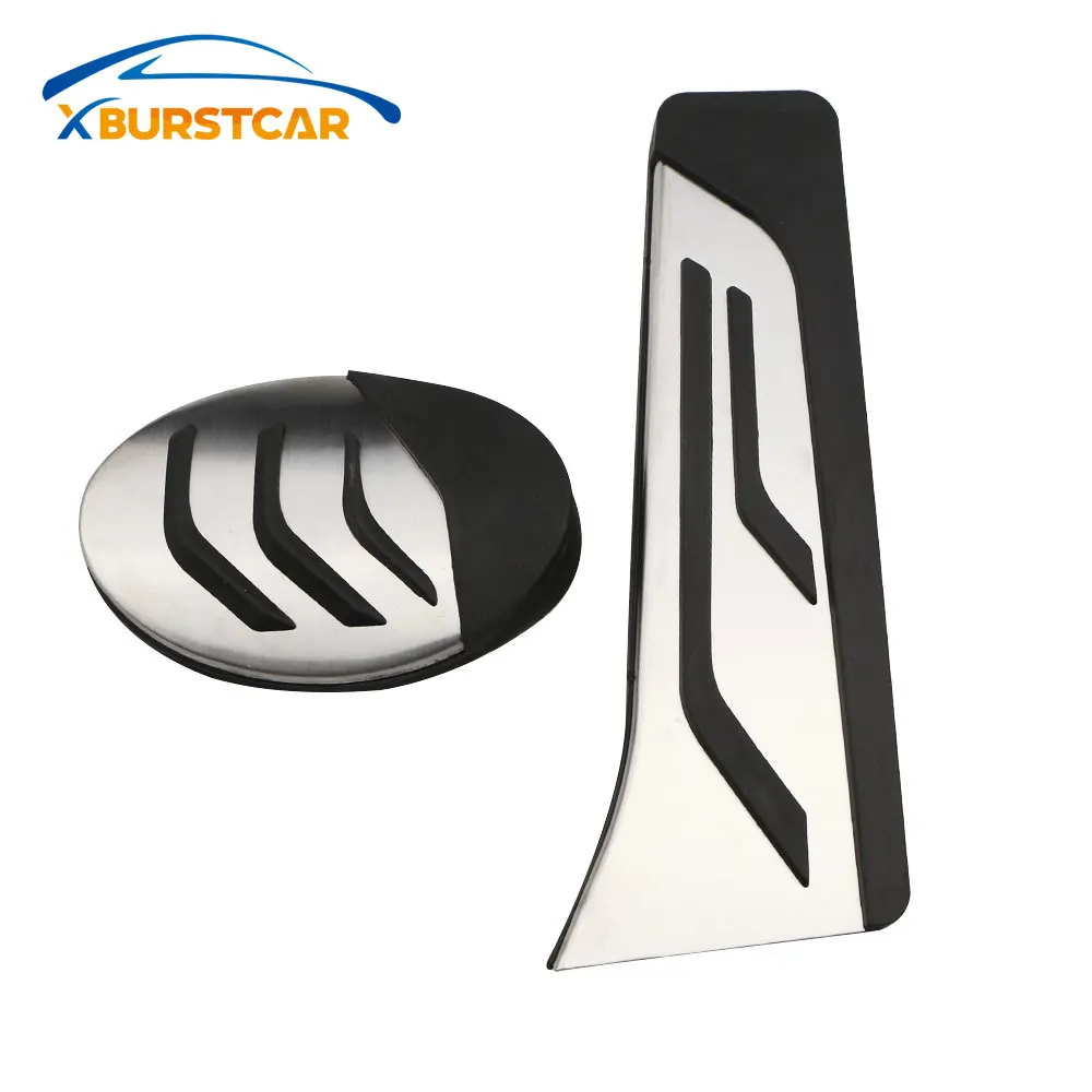 

Xburstcar Stainless Steel Car Pedal Cover Case for BMW X2 F39 2018 2019 Parts AT Gas Pedals Brake Pedal Cover Jameo Auto