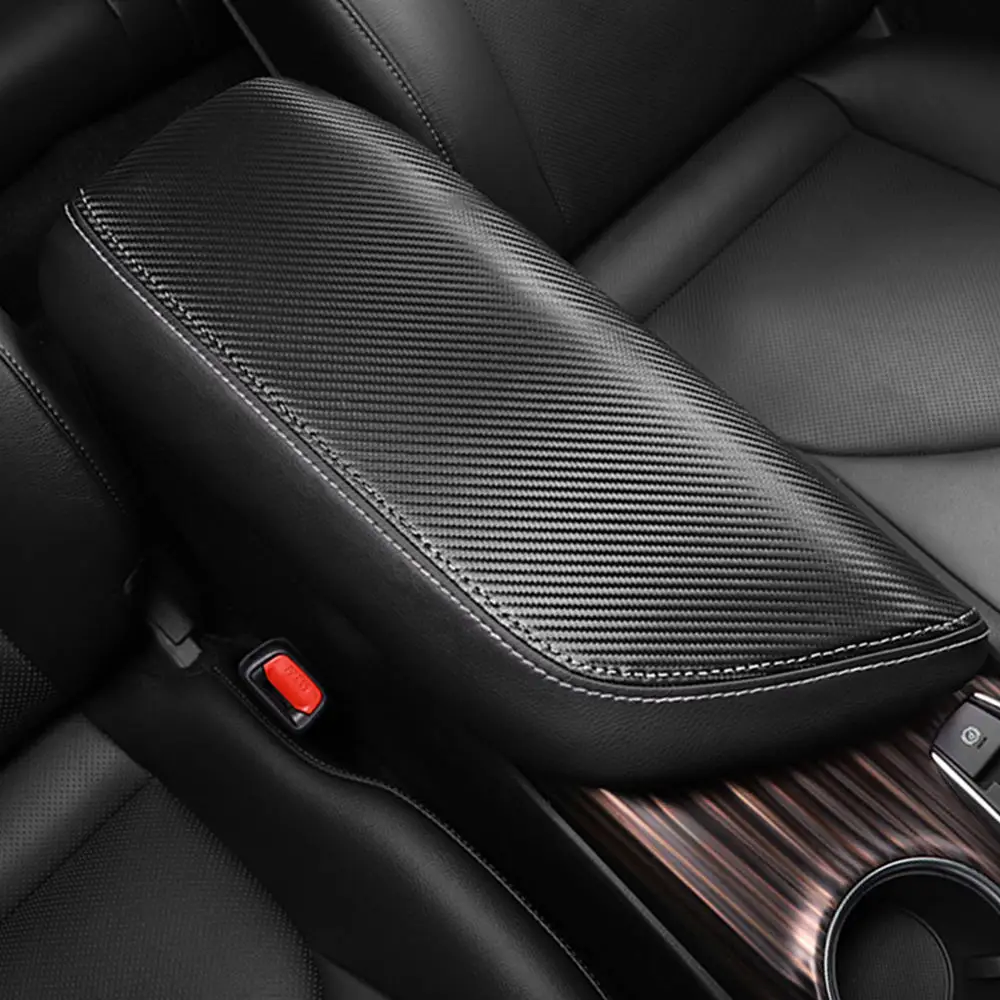 18 для Toyota New Camry подлокотник коробка набор черный карбоновая кожа полезные
