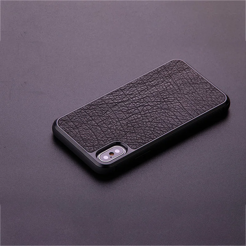 Baked Ostrich Skin Phone Case For IPhone X XS Max XR For Apple 5 5S SE 6 6S 7 8 Plus Protect Phone Case No Grain Surface