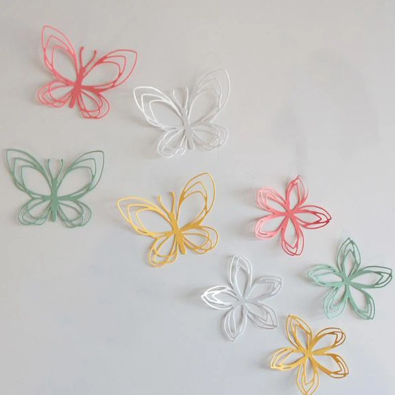 Butterfly Flower Frame Metal Cutting Dies For DIY Scrapbooking Craft Stamps Die Cut Embossing Paper Card Making Stencil | Дом и сад