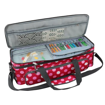 

Embroidery Thread Storage Bag Large Capacity Knitting Crochet Hooks Organizer Thread Yarn Case Holder Sewing Tools Bag