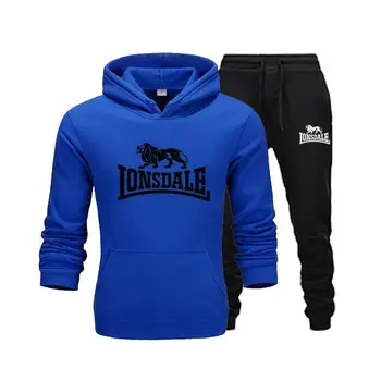 

New Brand Clothing Men's Pullovers Sweater Cotton Men Tracksuits Hoodie Two Pieces + Pants Sports Shirts Fall Winter Track suit