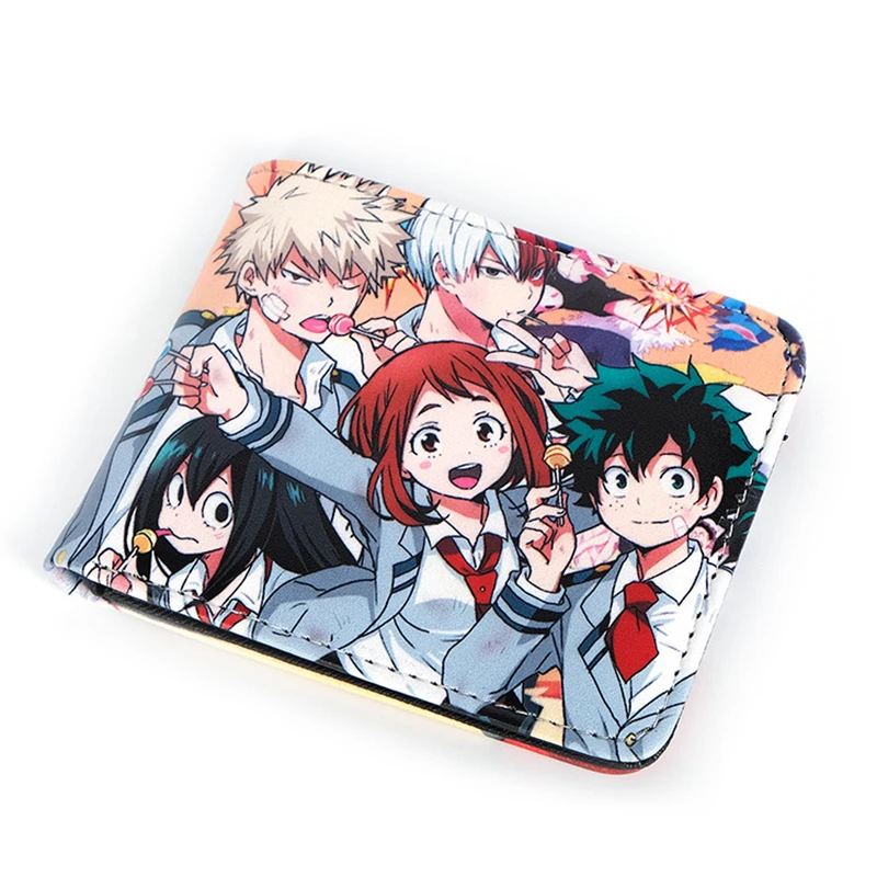 New Arrival Japanese Anime My Hero Academia Wallet With Coin Pocket Card Holder Bi-Fold Purse for Young classic Wallets Wallets