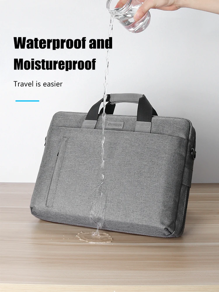 Bolsa do Portátil Case 13.3 14 15.6 17.3 Polegada Bolsa do Caderno à Prova d Água para o Macbook Air Pro 13 15 Computador Bolsa de Ombro Maleta Bolsa - Imagem 6