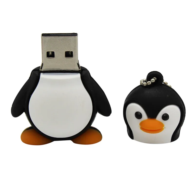 USB флеш-накопитель с милым пингвином, 64 ГБ, 4 ГБ, 8 ГБ, 16 ГБ, 32 ГБ, флешка USB, 2,0