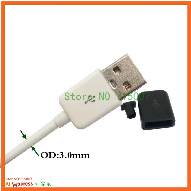 DIY USB 2,0 кабель Запчасти Разъем и в виде ракушки Тип мужской 4 Pin адаптер спаяное гнездо Тип Пластик оболочки
