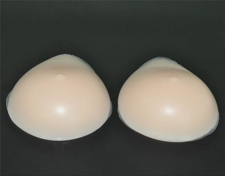 

1Pair 500g Silicone Artificial Breast Forms Realistic Fake Boobs Transparent False Chest Enhancer For Drag Queen Crossdresser