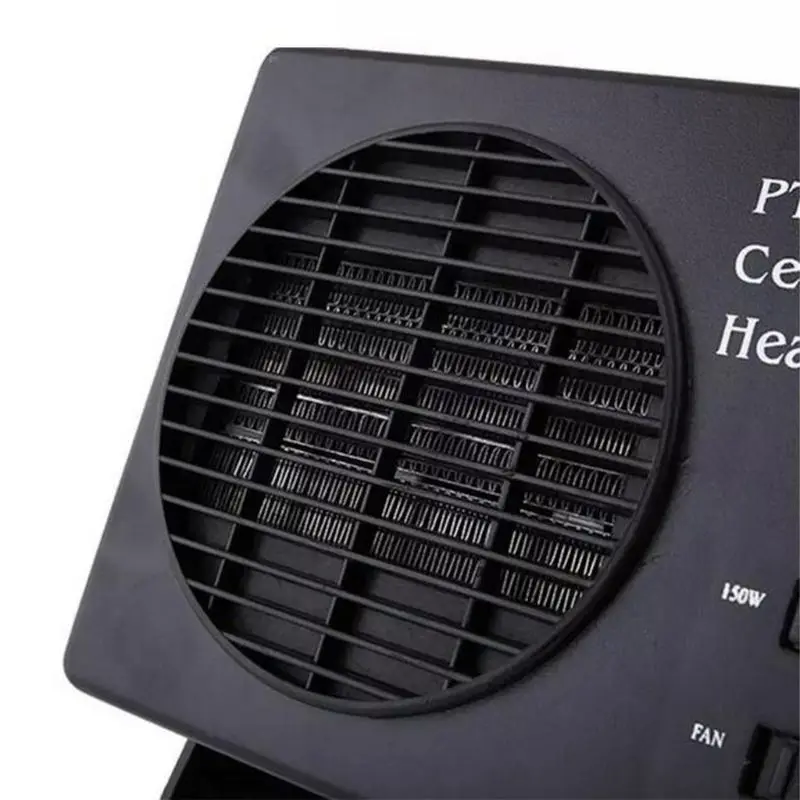12V Car Portable 2 in 1 Electric Fan and Heater 300W Defroster Demister Quick Heating Speed Portable Electric Dryer Windshield D