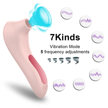 Sucking Vibrators for Women Clit Nipple Sucker Clitoris Stimulator Suction tongue Dildo Vibrator Sex Toys For Adults Couples 2