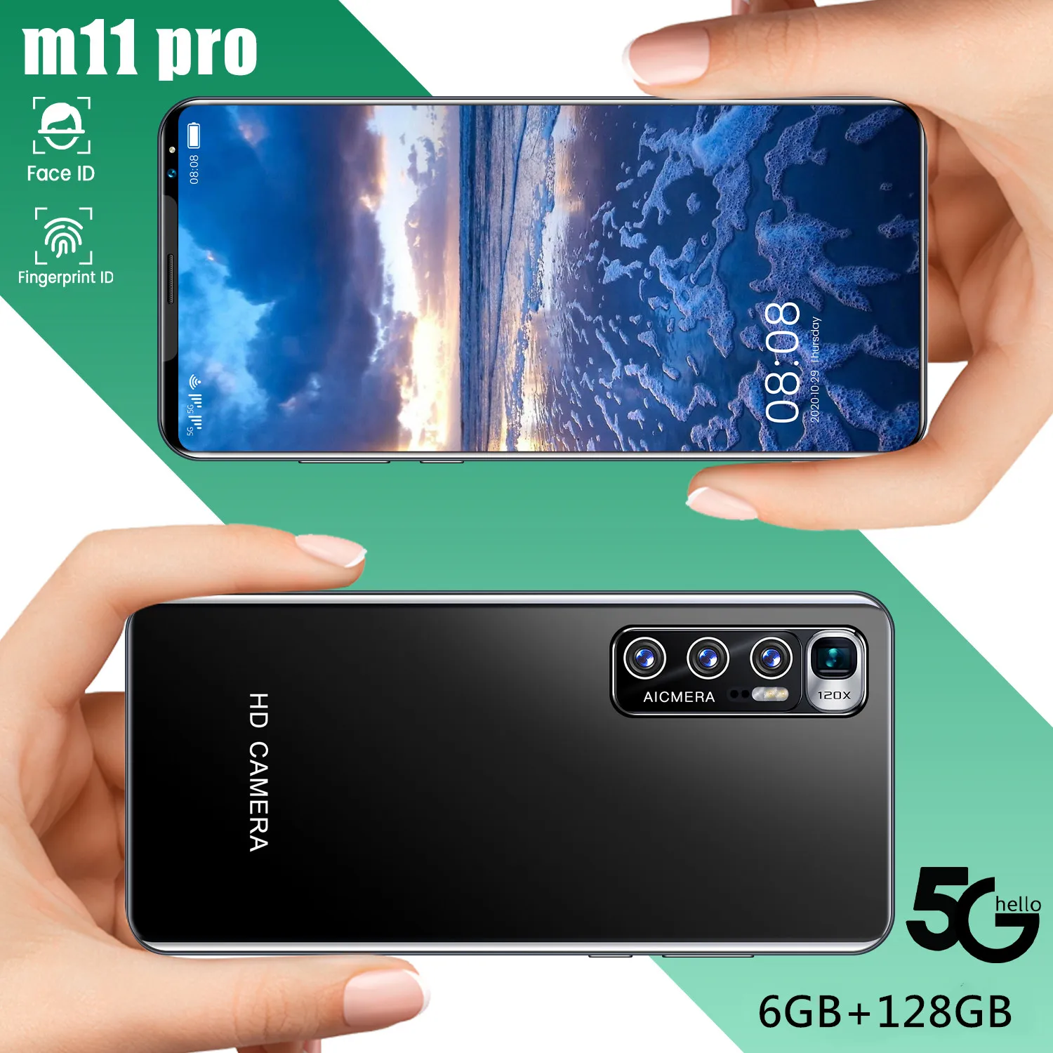 Смартфон Xiao M11 Pro игровой телефон 2021 дюйма 8 ГБ + Глобальная версия Android 5G 24 32 МП 10 1