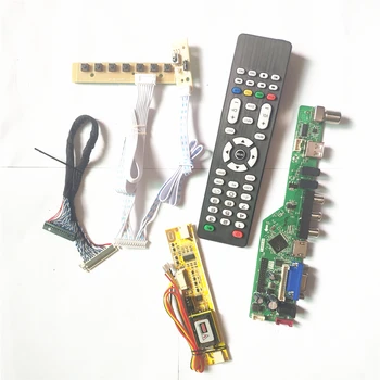 

For LM150X08-A4/A5/B4 Inverter+Remote+keyboard LCD display panel HDMI VGA AV USB RF 2CCFL LVDS 20Pin T.V53 drive card board Kit