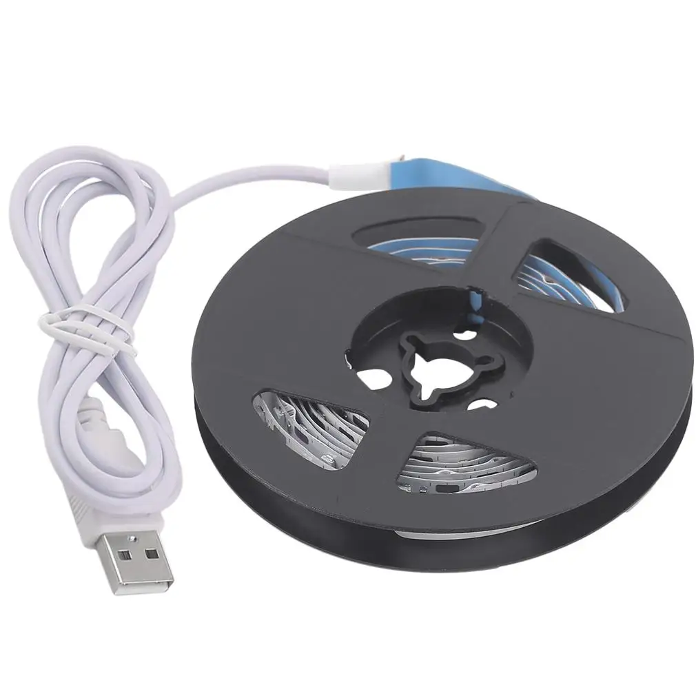 USB Светодиодная лента SMD3528 50 см/1 м/2 м/не Водонепроницаемая Праздничная подсветка ТВ фон