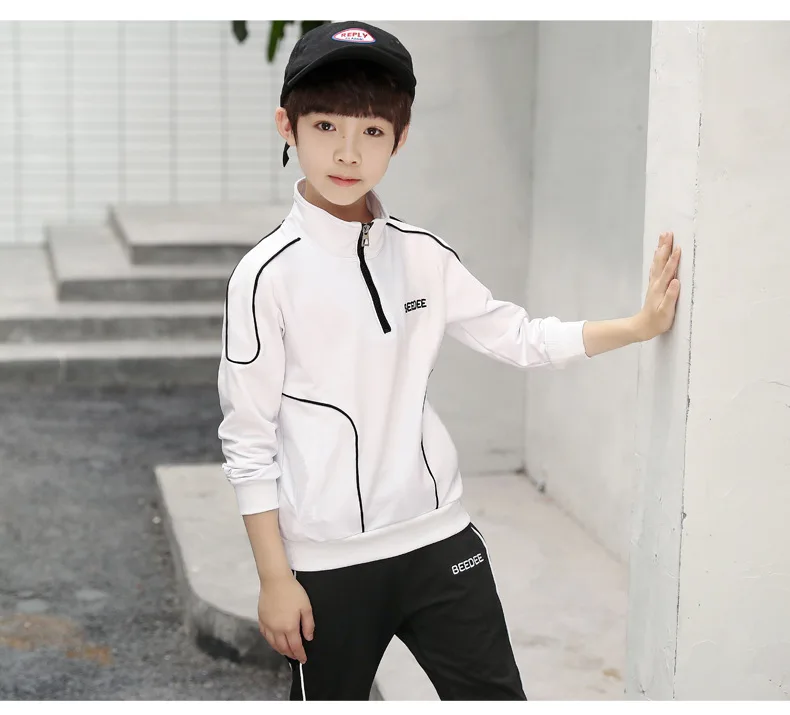 Active Spring Autumn Boy Clothes Set Fashion Kids Suit New Children Long Sleeve Coat Pants 2pcs Sports Clothing For Boys Outfits (8)
