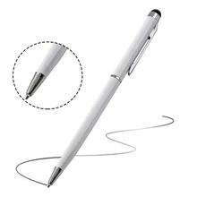 2 в 1 шариковая ручка из нержавеющей стали емкостный стилус для сенсорного экрана для iphone samsung Xiaomi huawei lenovo Ipad Tablet Phone