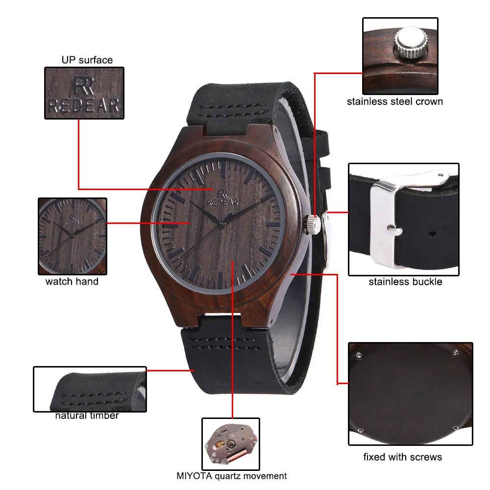 Caixa de presente relógios relógio de couro